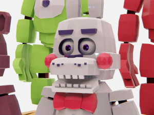 Animatronics character low poly fnaf 3D Model