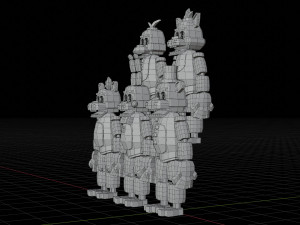 Animatronics character low poly fnaf 3D Model