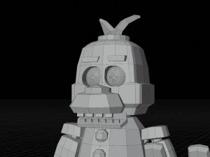 Animatronics character low poly fnaf 3D Model