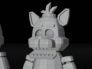 Animatronics character low poly fnaf 3D Model