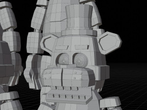 Animatronics character low poly fnaf 3D Model