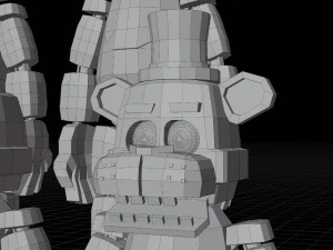 Animatronics character low poly fnaf 3D Model