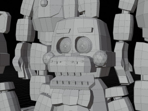 Animatronics character low poly fnaf 3D Model