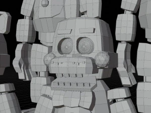Animatronics character low poly fnaf 3D Model