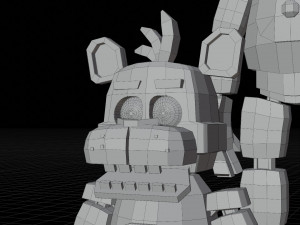 Animatronics character low poly fnaf 3D Model