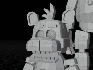 Animatronics character low poly fnaf 3D Model