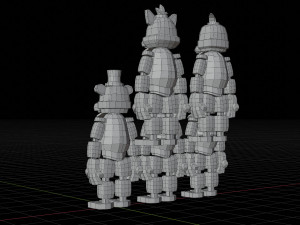 Animatronics character low poly fnaf 3D Model