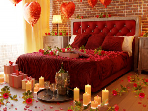 Valentines day Bedroom Modelo 3D