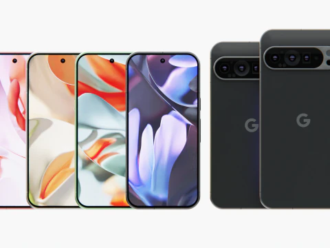 Google Pixel 9 Pixel 9 PRO Pixel 9 XL Pixels efects 3D Model