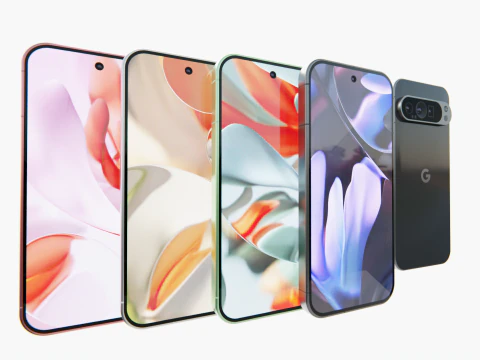 Google Pixel 9 Pixel 9 PRO Pixel 9 XL Pixels efects 3D Model