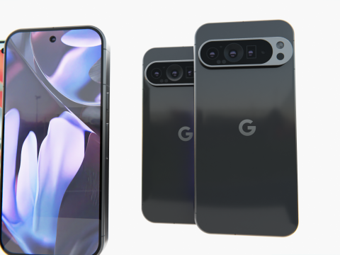 Google Pixel 9 Pixel 9 PRO Pixel 9 XL Pixels efects 3D मॉडल