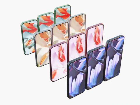 Google Pixel 9 Pixel 9 PRO Pixel 9 XL Pixels efects 3D Model