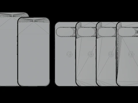 Google Pixel 9 Pixel 9 PRO Pixel 9 XL Pixels efects 3D Model