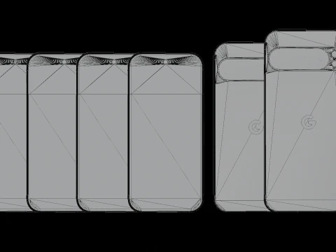 Google Pixel 9 Pixel 9 PRO Pixel 9 XL Pixels efects 3D Model