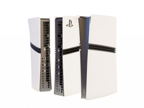High-Poly of PlayStation 5 Pro 3Dモデル