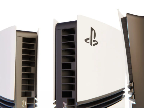 High-Poly of PlayStation 5 Pro 3D Model