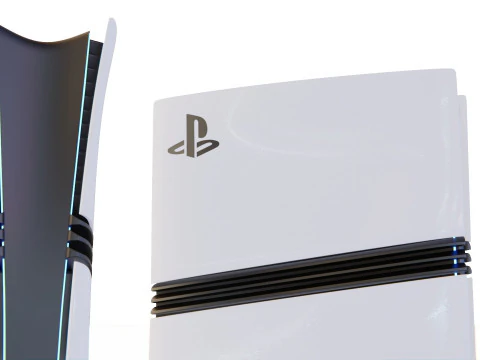 High-Poly of PlayStation 5 Pro 3D Model
