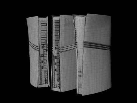 High-Poly of PlayStation 5 Pro 3Dモデル