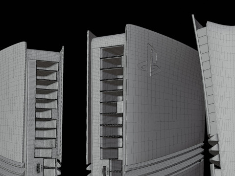 High-Poly of PlayStation 5 Pro 3Dモデル