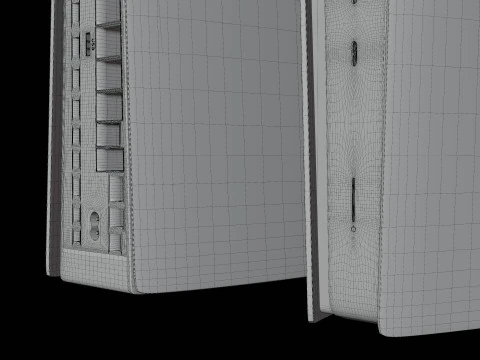 High-Poly of PlayStation 5 Pro 3D Model