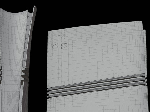 High-Poly of PlayStation 5 Pro 3Dモデル