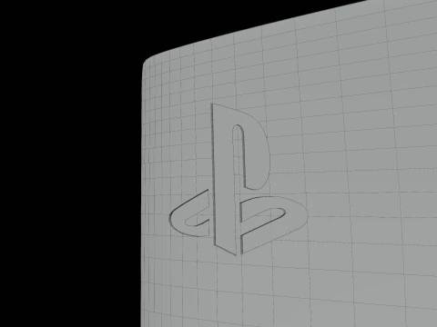 High-Poly of PlayStation 5 Pro 3D Model