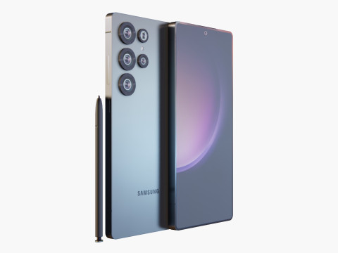 Detailed of Samsung S25 Ultra 3D Model