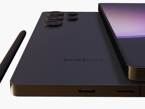 Detailed of Samsung S25 Ultra 3D Model