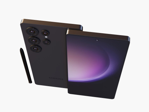 Detailed of Samsung S25 Ultra 3D Model