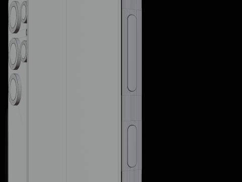 Detailed of Samsung S25 Ultra 3D Model