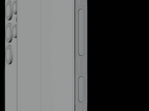 Detailed of Samsung S25 Ultra 3D Model