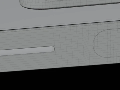Detailed of Samsung S25 Ultra 3D Model