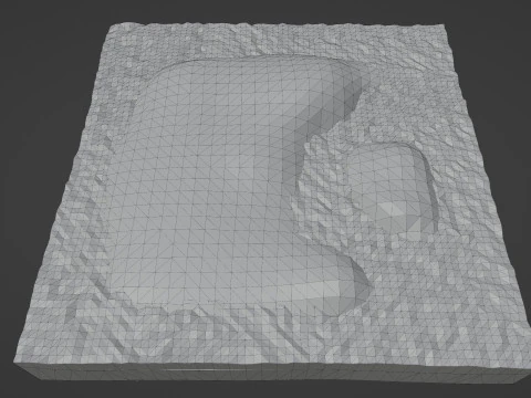 Selva Natural Low Poly Modelo 3D
