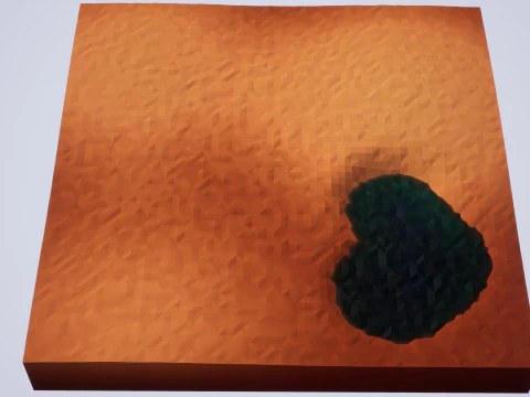 Low Poly Nature Desert 3D Model