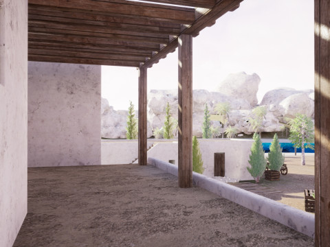 Greek Ancient Island City 3Dモデル