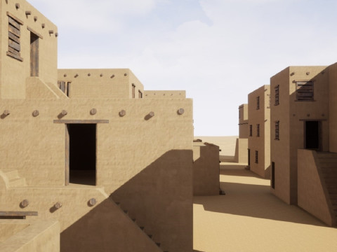 Ancient desert house 3D Model