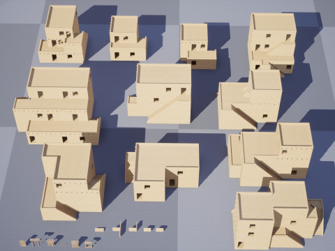 Ancient desert house 3D Model