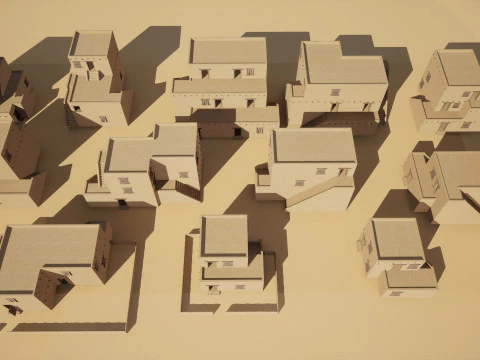 Ancient desert house 3D Model