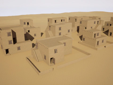 Ancient desert house 3D Model