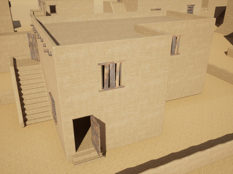 Ancient desert house 3D Model