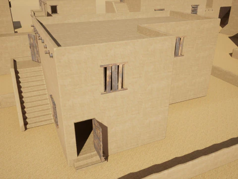 Ancient desert house 3D Model