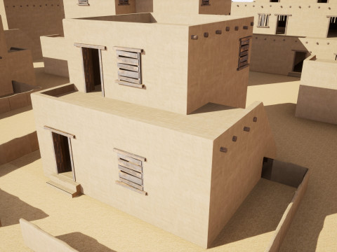 Ancient desert house 3D Model