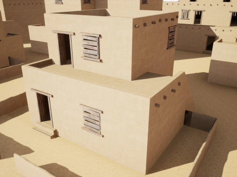 Ancient desert house 3D Model