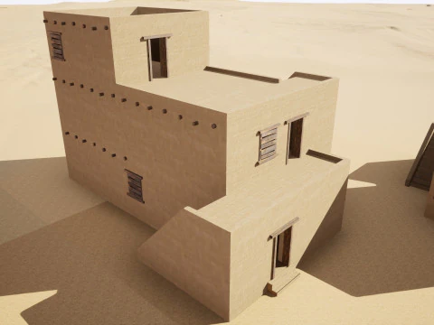Ancient desert house 3D Model