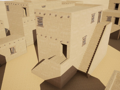 Ancient desert house 3D Model