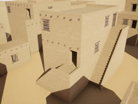 Ancient desert house 3D Model