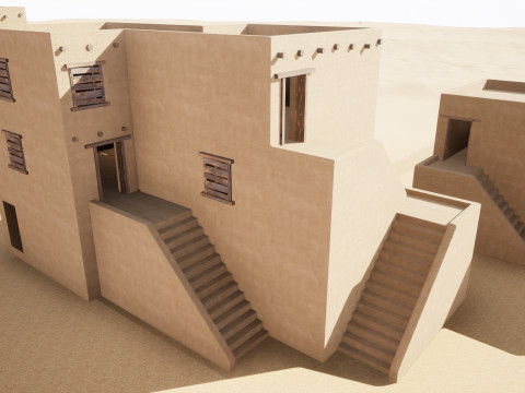 Ancient desert house 3D Model