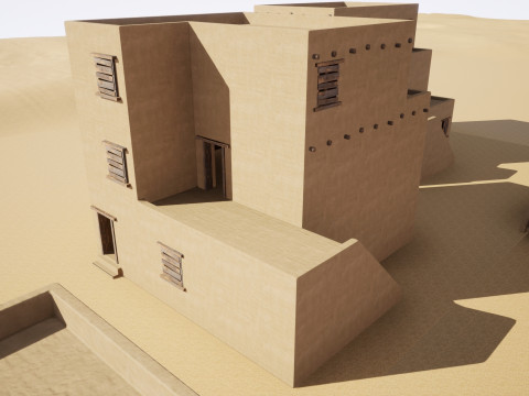 Ancient desert house 3D Model