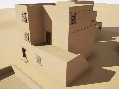 Ancient desert house 3D Model