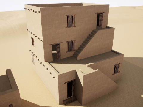 Ancient desert house 3D Model